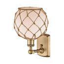 Innovations Lighting Farmhouse Rope 1 Light Sconce Part Of The Ballston Collection 516-1W-BB-G121-8RB-LED