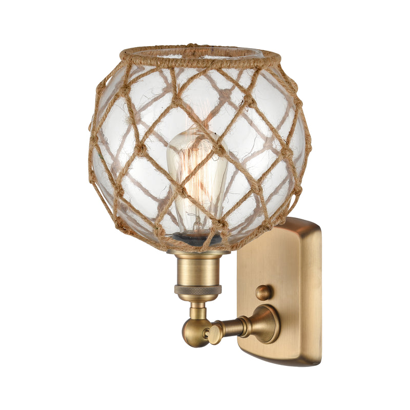 Innovations Lighting Farmhouse Rope 1 Light Sconce Part Of The Ballston Collection 516-1W-BB-G122-8RB-LED