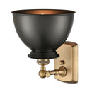 Innovations Lighting Adirondack 1 Light Sconce Part Of The Ballston Collection 516-1W-BB-M14-BK-LED