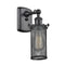 Bleecker Sconce shown in the Matte Black finish with a Matte Black shade