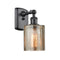 Cobbleskill Sconce shown in the Matte Black finish with a Mercury shade