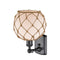 Innovations Lighting Farmhouse Rope 1 Light Sconce Part Of The Ballston Collection 516-1W-BK-G121-8RB-LED