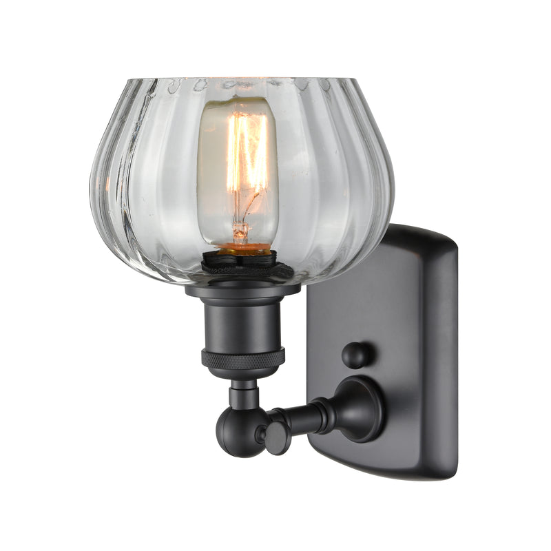 Innovations Lighting Fenton 1 Light Sconce Part Of The Ballston Collection 516-1W-BK-G92-LED