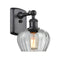 Fenton Sconce shown in the Matte Black finish with a Clear shade