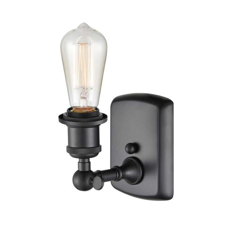 Innovations Lighting Bare Bulb 1 Light Sconce Part Of The Ballston Collection 516-1W-BK-LED