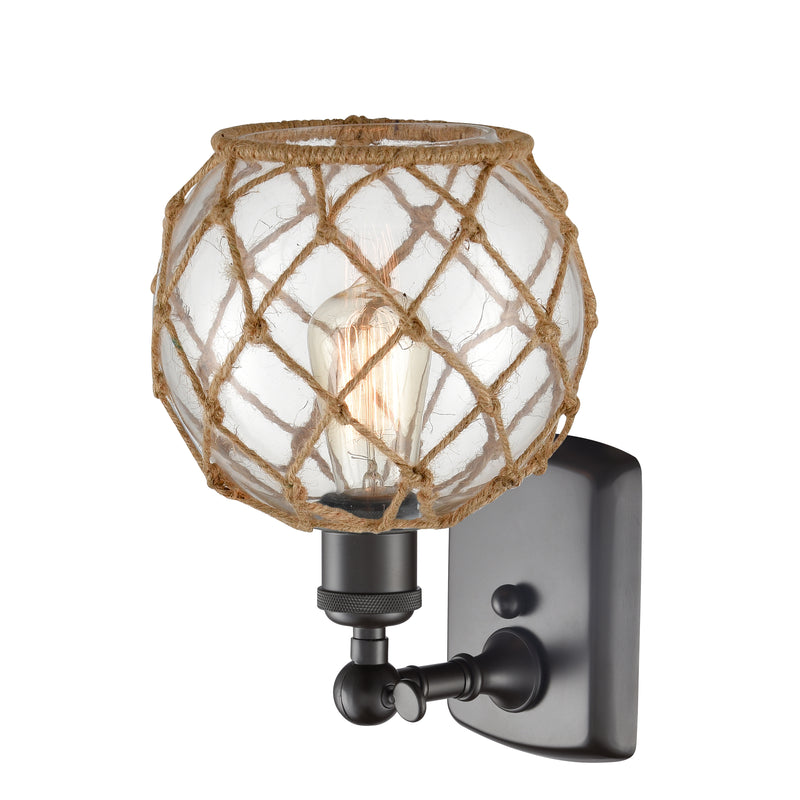 Innovations Lighting Farmhouse Rope 1 Light Sconce Part Of The Ballston Collection 516-1W-OB-G122-8RB-LED