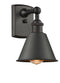 Innovations Lighting Smithfield 1-100 watt 7 inch Oil Rubbed Bronze Sconce with Oil Rubbed Bronze Smithfield shades and Solid Brass 180 Degree Adjustable Swivels 5161WOBM8