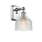 Dayton Sconce shown in the Polished Chrome finish with a Clear shade