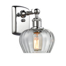 Fenton Sconce shown in the Polished Chrome finish with a Clear shade