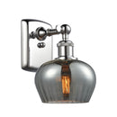 Fenton Sconce shown in the Polished Chrome finish with a Plated Smoke shade