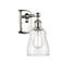 Ellery Sconce shown in the Polished Nickel finish with a Clear shade