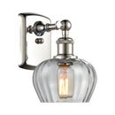 Fenton Sconce shown in the Polished Nickel finish with a Clear shade