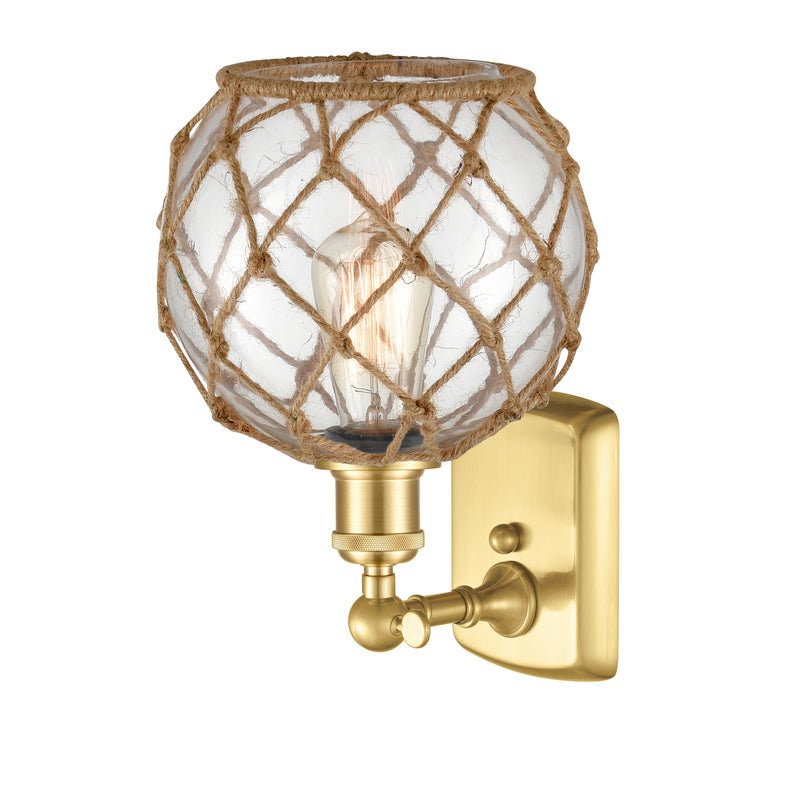 Innovations Lighting Farmhouse Rope 1 Light Sconce Part Of The Ballston Collection 516-1W-SG-G122-8RB-LED