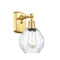 Waverly Sconce shown in the Satin Gold finish with a Clear shade