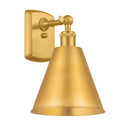 Ballston Cone Sconce shown in the Satin Gold finish with a Satin Gold shade