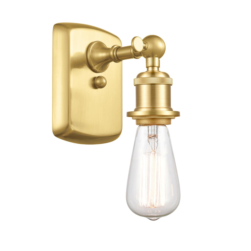 Bare Bulb Sconce shown in the Satin Gold finish