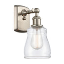 Ellery Sconce shown in the Brushed Satin Nickel finish with a Clear shade