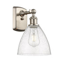 Ballston Dome Sconce shown in the Brushed Satin Nickel finish with a Seedy shade