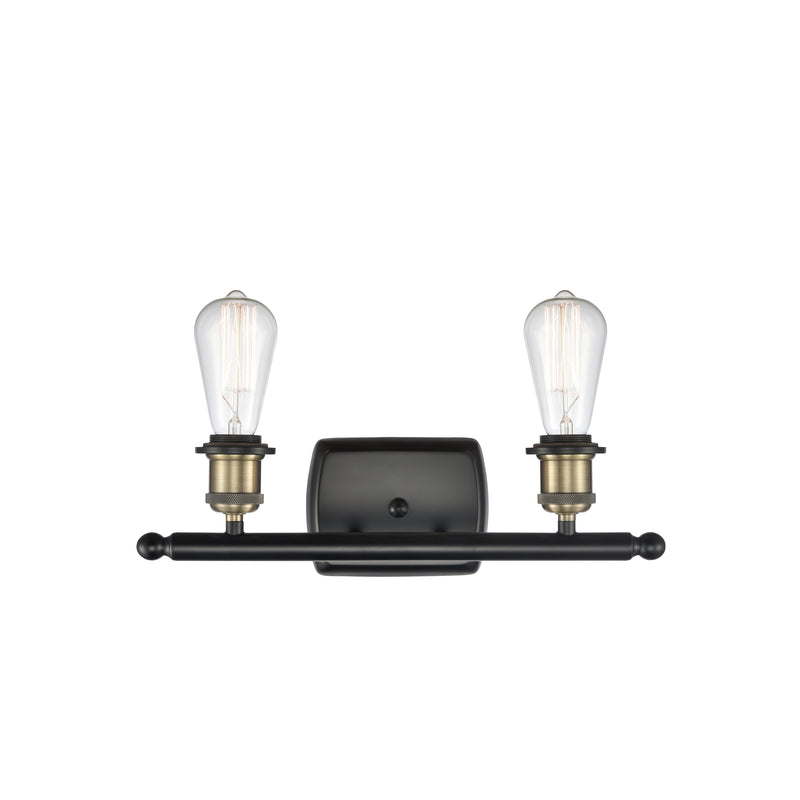 Innovations Lighting Bare Bulb 2 Light Bath Vanity Light Part Of The Ballston Collection 516-2W-BAB-LED