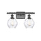 Waverly Bath Vanity Light shown in the Oil Rubbed Bronze finish with a Clear shade