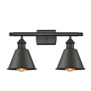 Smithfield Bath Vanity Light shown in the Oil Rubbed Bronze finish with a Oil Rubbed Bronze shade