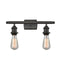 Bare Bulb Bath Vanity Light shown in the Oil Rubbed Bronze finish