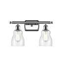 Ellery Bath Vanity Light shown in the Polished Chrome finish with a Seedy shade