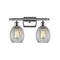 Eaton Bath Vanity Light shown in the Polished Chrome finish with a Clear shade