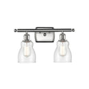 Ellery Bath Vanity Light shown in the Brushed Satin Nickel finish with a Seedy shade