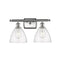 Ballston Dome Bath Vanity Light shown in the Brushed Satin Nickel finish with a Seedy shade