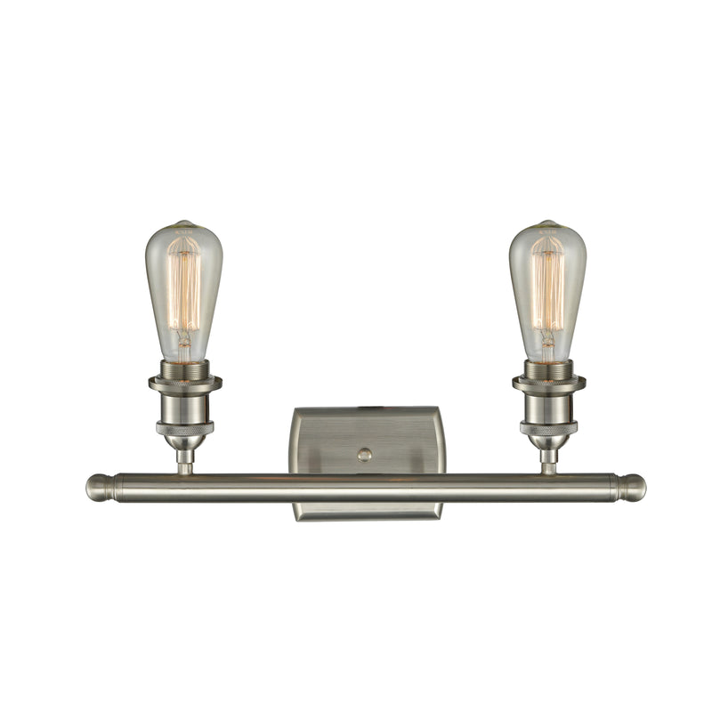 Innovations Lighting Bare Bulb 2 Light Bath Vanity Light Part Of The Ballston Collection 516-2W-SN-LED