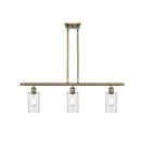 Clymer Island Light shown in the Antique Brass finish with a Clear shade