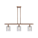 Cobbleskill Island Light shown in the Antique Copper finish with a Clear shade