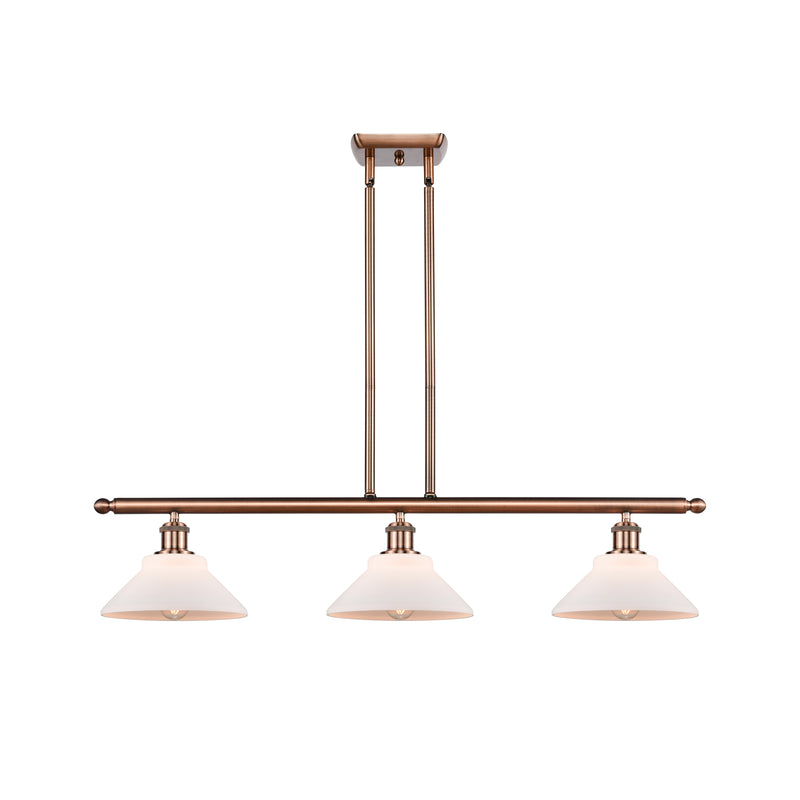 Orwell Island Light shown in the Antique Copper finish with a Matte White shade