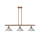 Orwell Island Light shown in the Antique Copper finish with a Clear shade