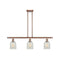 Caledonia Island Light shown in the Antique Copper finish with a Mouchette shade