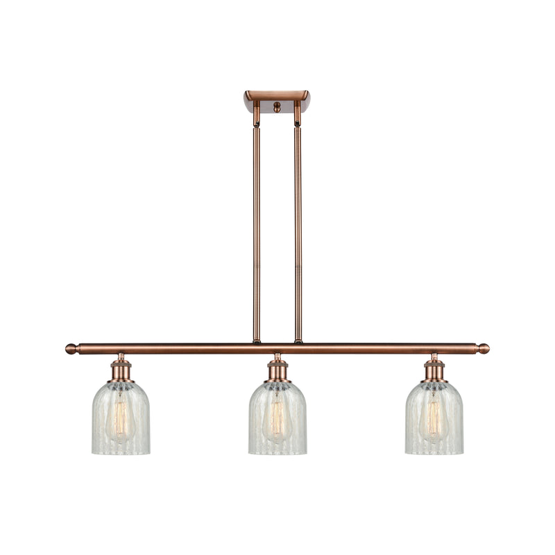 Caledonia Island Light shown in the Antique Copper finish with a Mouchette shade