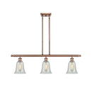 Hanover Island Light shown in the Antique Copper finish with a Mouchette shade