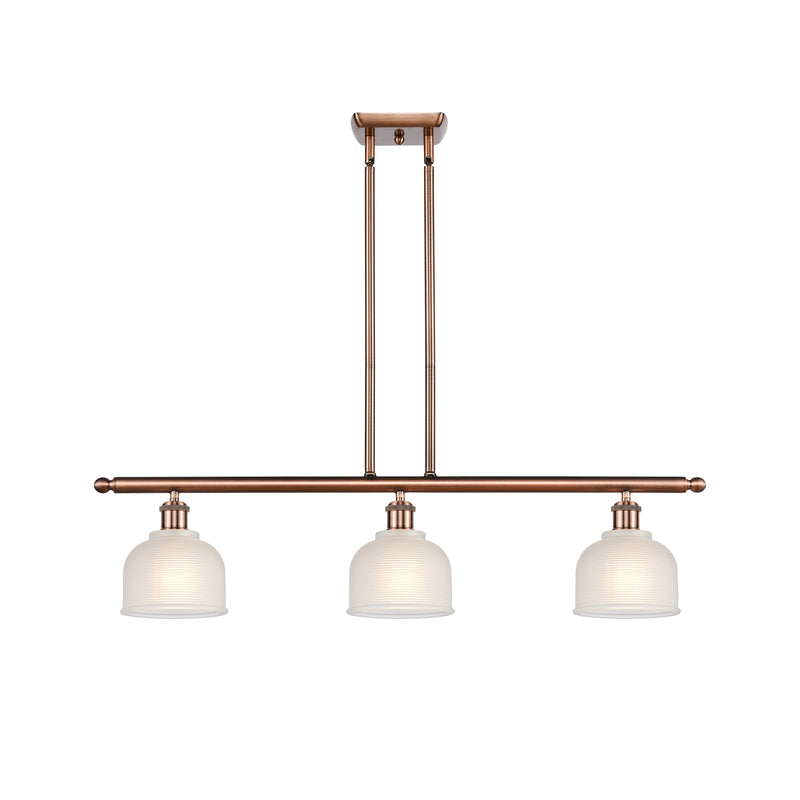 Dayton Island Light shown in the Antique Copper finish with a White shade