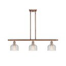 Dayton Island Light shown in the Antique Copper finish with a Clear shade