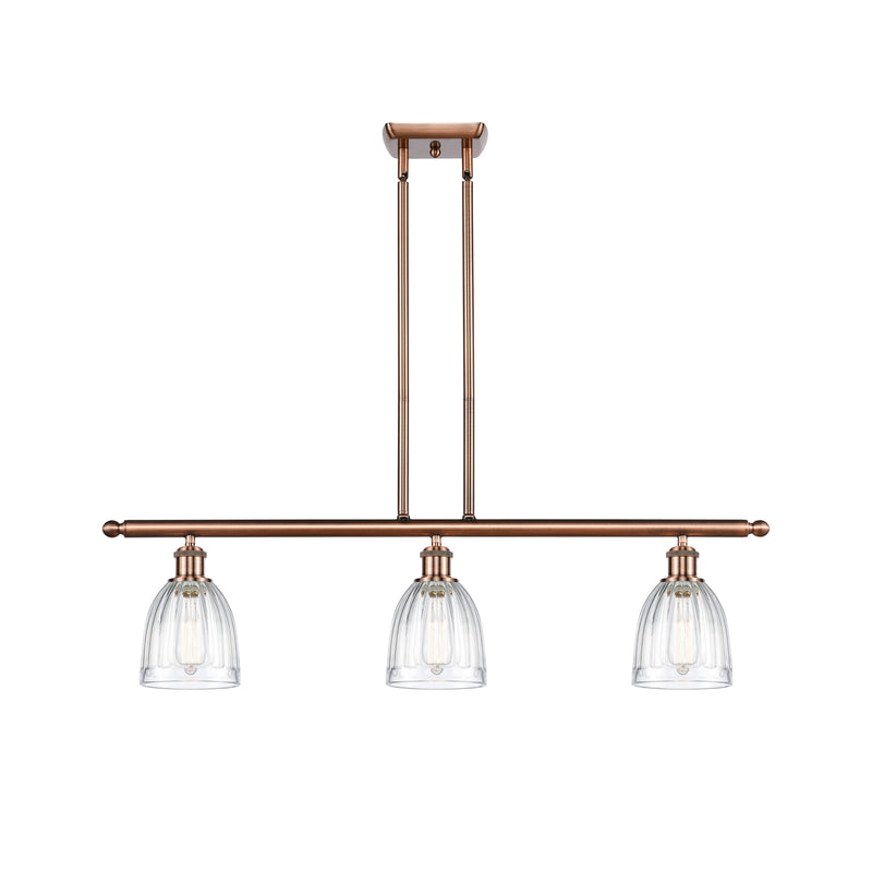 Brookfield Island Light shown in the Antique Copper finish with a Clear shade