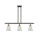 Hanover Island Light shown in the Black Antique Brass finish with a Mouchette shade