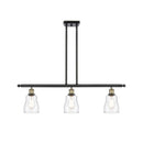 Ellery Island Light shown in the Black Antique Brass finish with a Clear shade