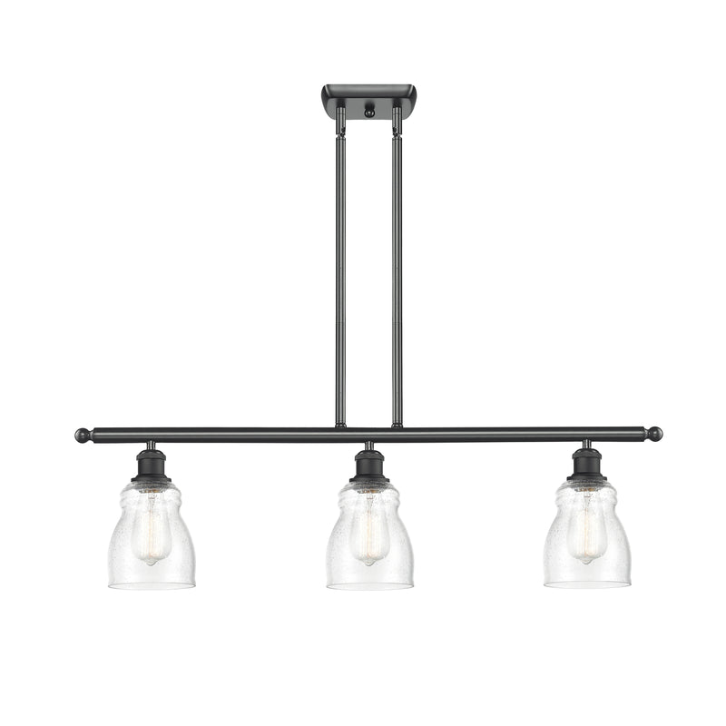 Ellery Island Light shown in the Matte Black finish with a Seedy shade