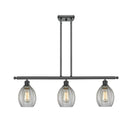 Eaton Island Light shown in the Matte Black finish with a Clear shade