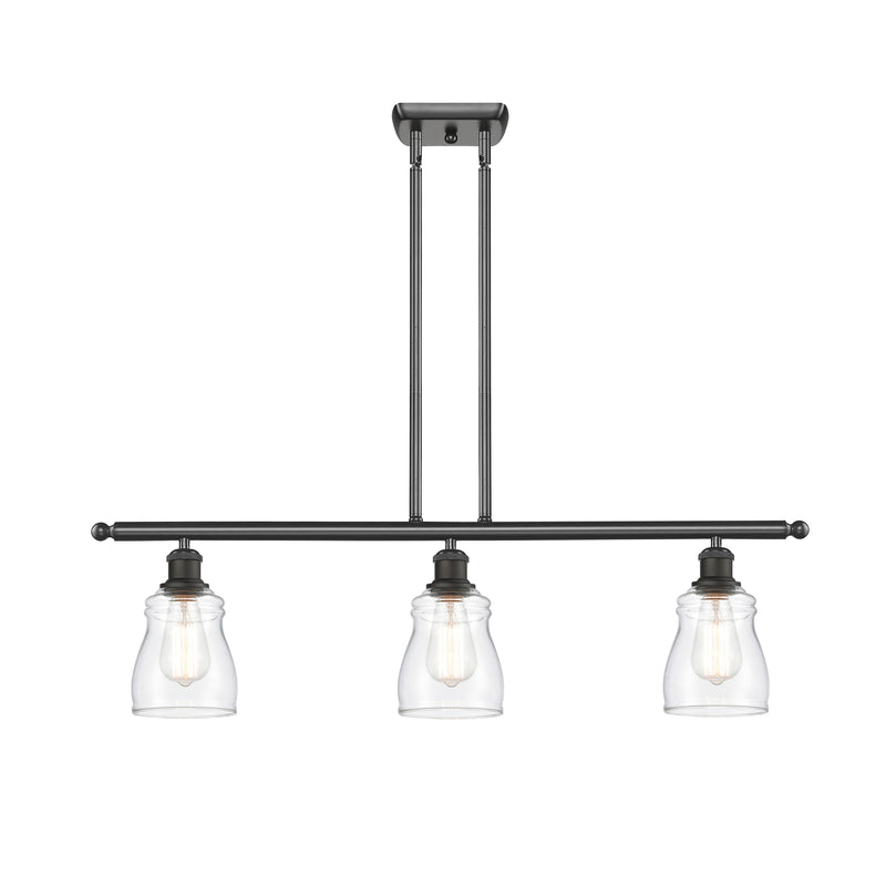 Ellery Island Light shown in the Oil Rubbed Bronze finish with a Clear shade