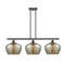 Fenton Island Light shown in the Oil Rubbed Bronze finish with a Mercury shade