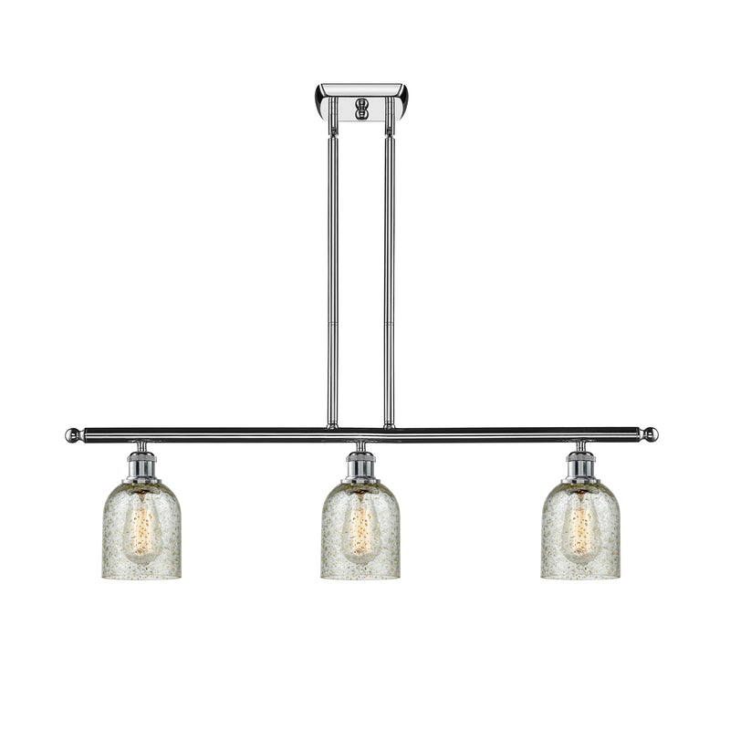 Caledonia Island Light shown in the Polished Chrome finish with a Mica shade