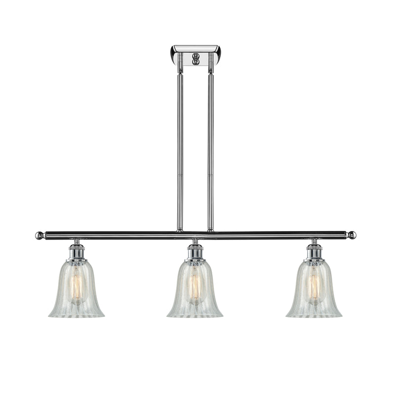 Hanover Island Light shown in the Polished Chrome finish with a Mouchette shade