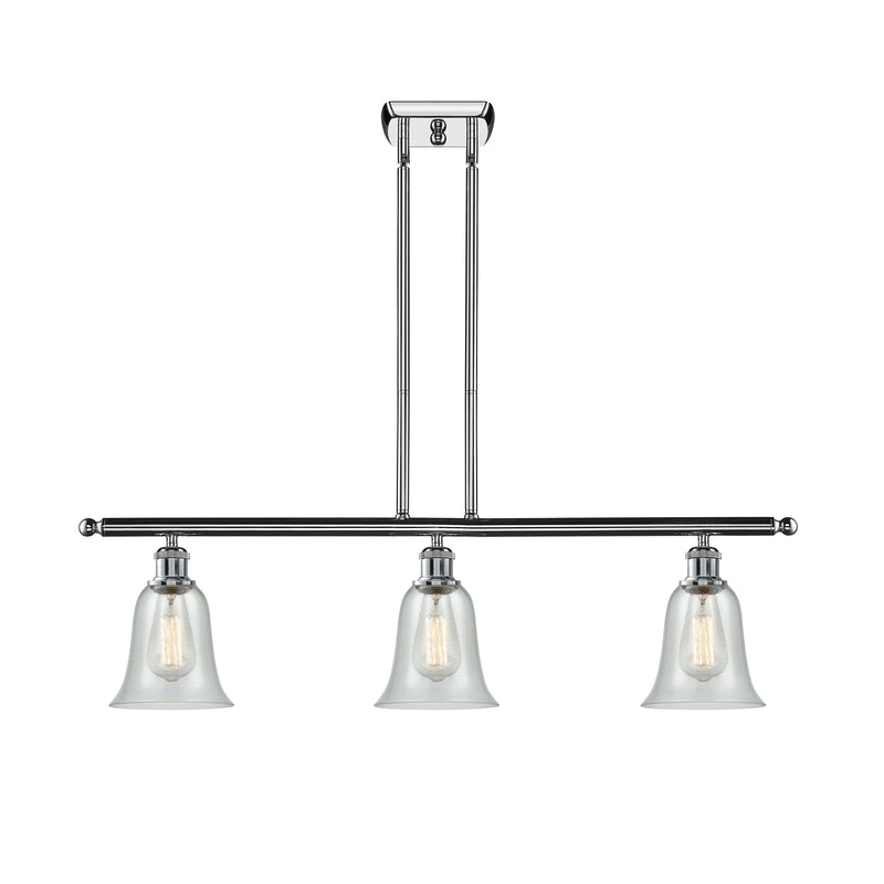 Hanover Island Light shown in the Polished Chrome finish with a Fishnet shade